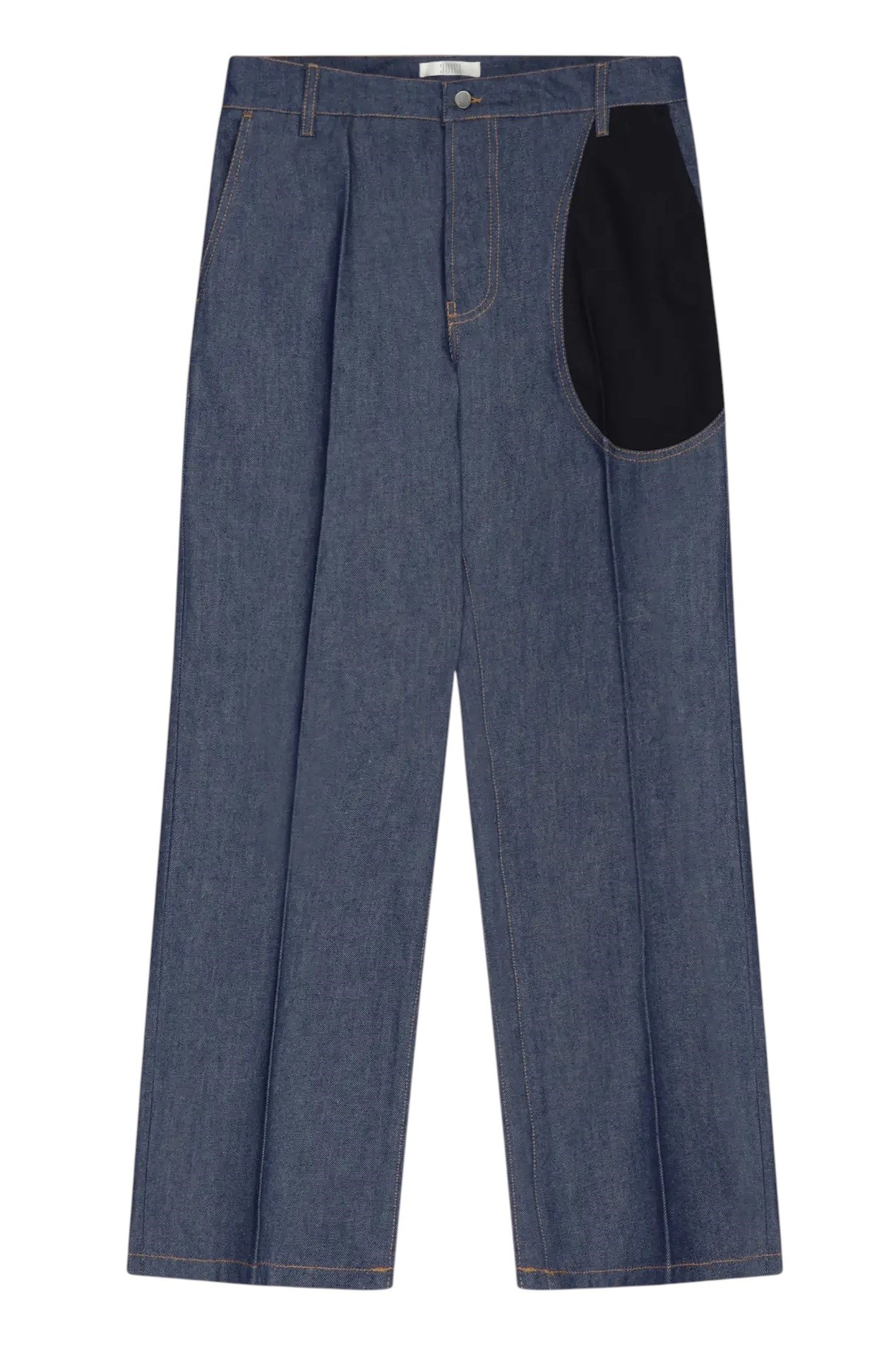 JEANS WITH POCKET BLACK