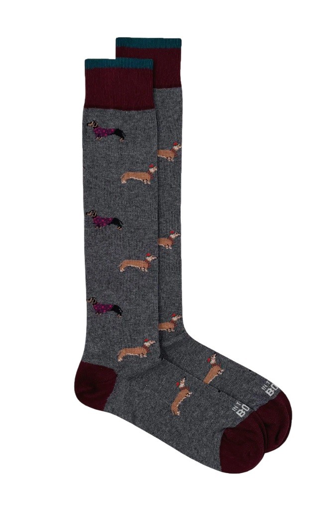 CALZE BASSOTTO GRIGIO SCURO