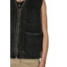 DR. DENIM - ENVER WORKER VEST AGED BLACK