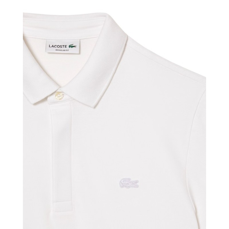 Lacoste - POLO REGULAR FIT IN PIQUE' ELASTICIZZATO WHITE
