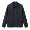 White Sand - JACKET ZIP BLACK