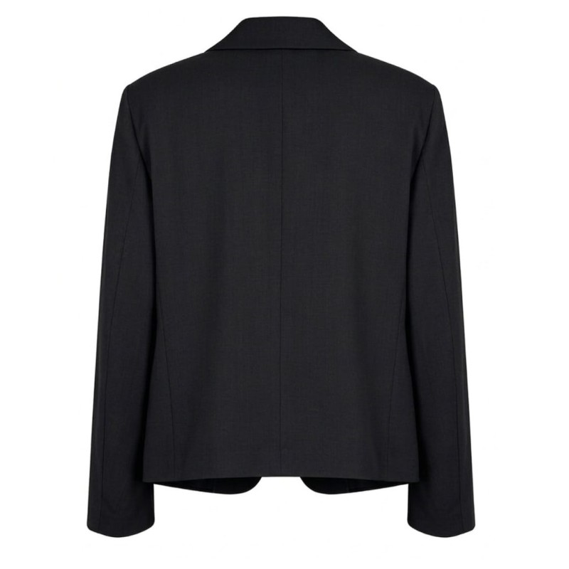 Mood One - CHAQUETA CORTA DE BOTONADURA SENCILLA NEGRA