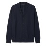 Low Brand - K195 CARDIGAN TECHNO KNIT JET BLACK