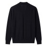 Low Brand - K195 CARDIGAN TECHNO KNIT JET BLACK