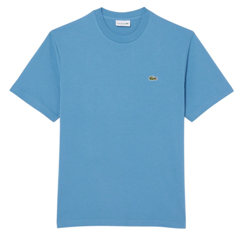 Lacoste - T-SHIRT IN COTONE BLEU
