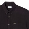 Lacoste - CAMICIA DI LINO BROWN