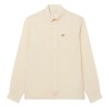 Lacoste - CAMICIA DI LINO REGULAR FIT BEIGE