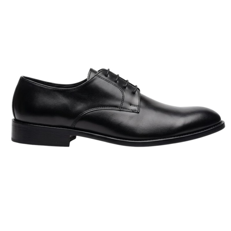 Sangue - POLISHED LEATHER LACE-UP SHOE BLACK