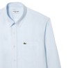Lacoste - CAMICIA DI LINO REGULAR FIT BLUE