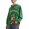 Found - WILDLIFE EMBROIDERED HOODIE WASHED GREEN