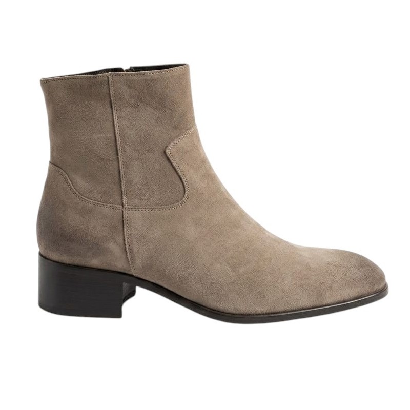 Sangue - WESTERN BOOTS AUS WILDLEDER TAUPE
