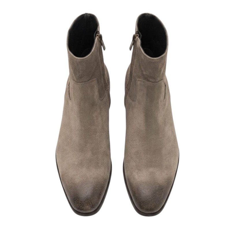 Sangue - WESTERN BOOTS AUS WILDLEDER TAUPE