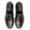 Sangue - MOCASÍN DE PIEL MARRÓN OSCURO