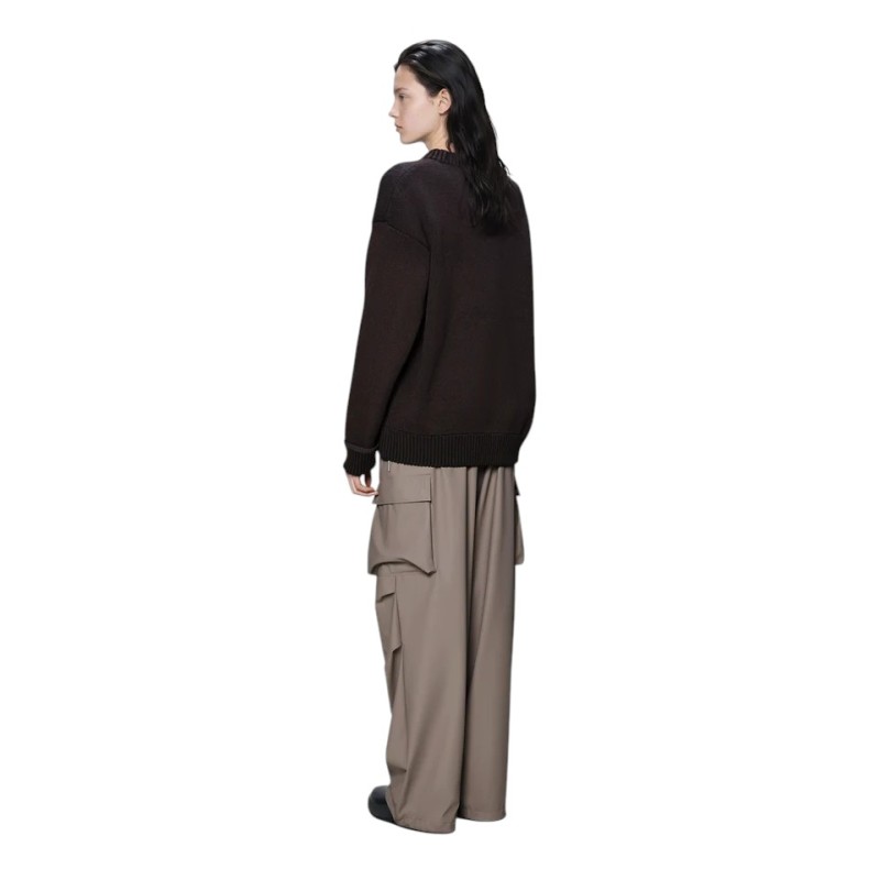 Rains - SOWA KNIT CREW NECK VINTAGE BARK/BLACK