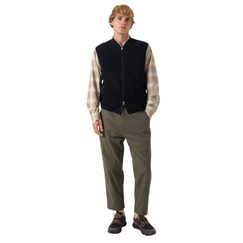 Universal Works - ZIP WAISTCOAT BLACK
