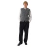 Universal Works - ZIP WAISTCOAT GRAU