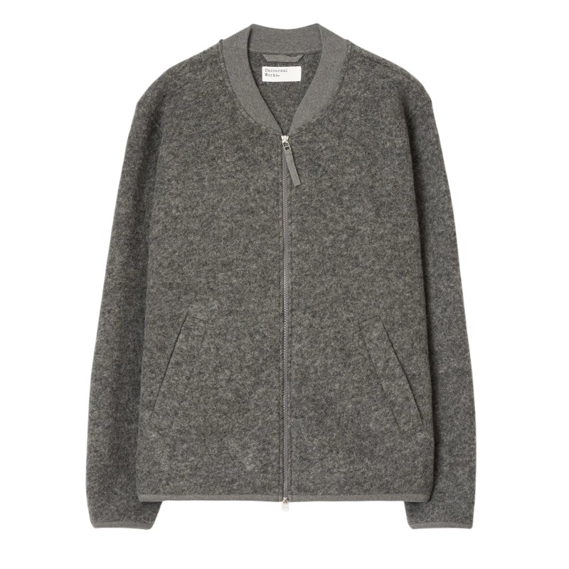 Universal Works - ZIP BOMBER GREY