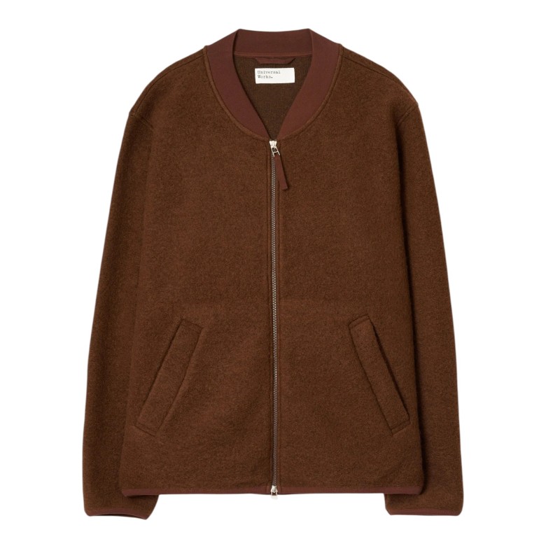 Universal Works - ZIP BOMBER CACAO