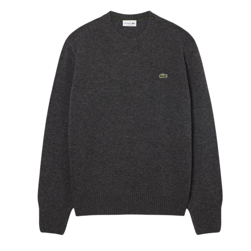 Lacoste - PULLOVER AUS STREICHGARNWOLLE GRAU