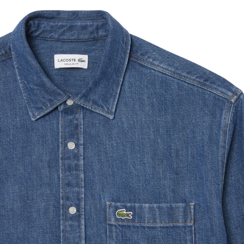Lacoste - CAMICIA IN DENIM REGULAR FIT
