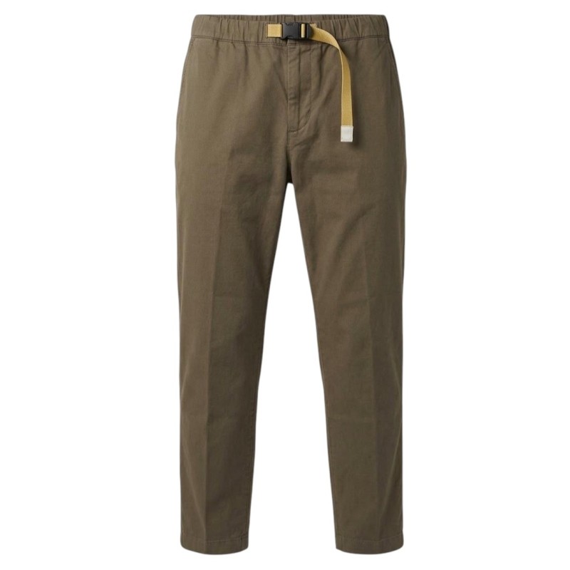 White Sand - COTTON TROUSERS DARK BROWN
