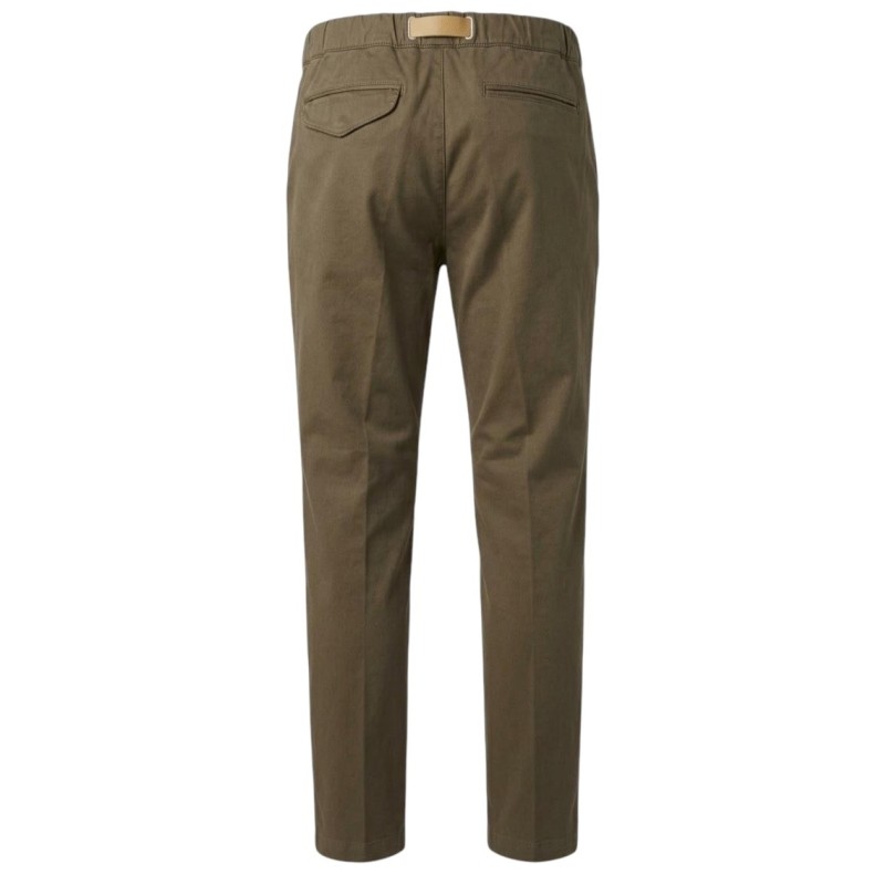 White Sand - PANTALONE COTONE MORO