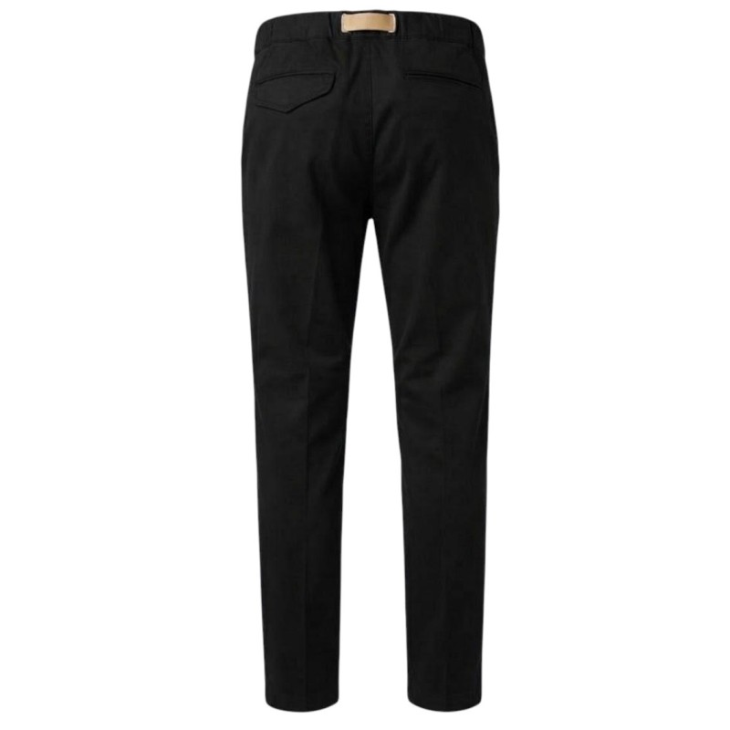 White Sand - PANTALONE COTONE NERO