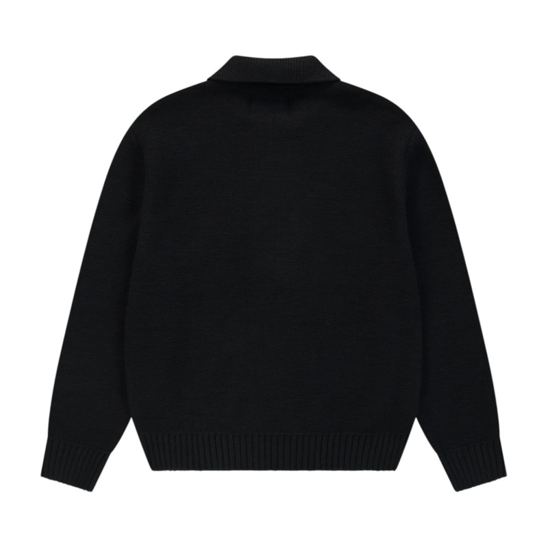 ARTE Antwerp - STENCIL ZIP CARDIGAN BLACK