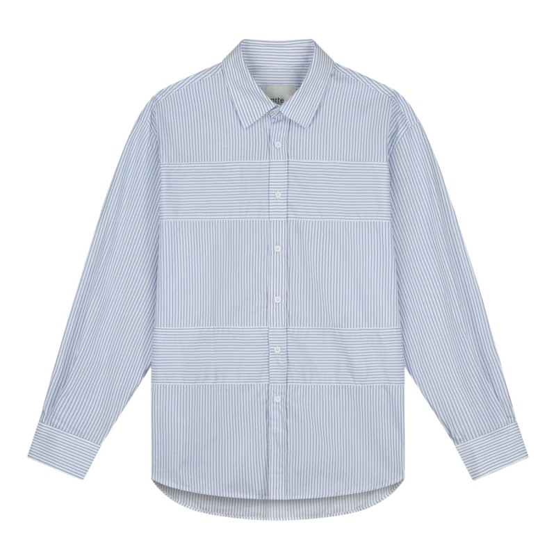 ARTE Antwerp - STRIPED GALLERY SHIRT BLUE