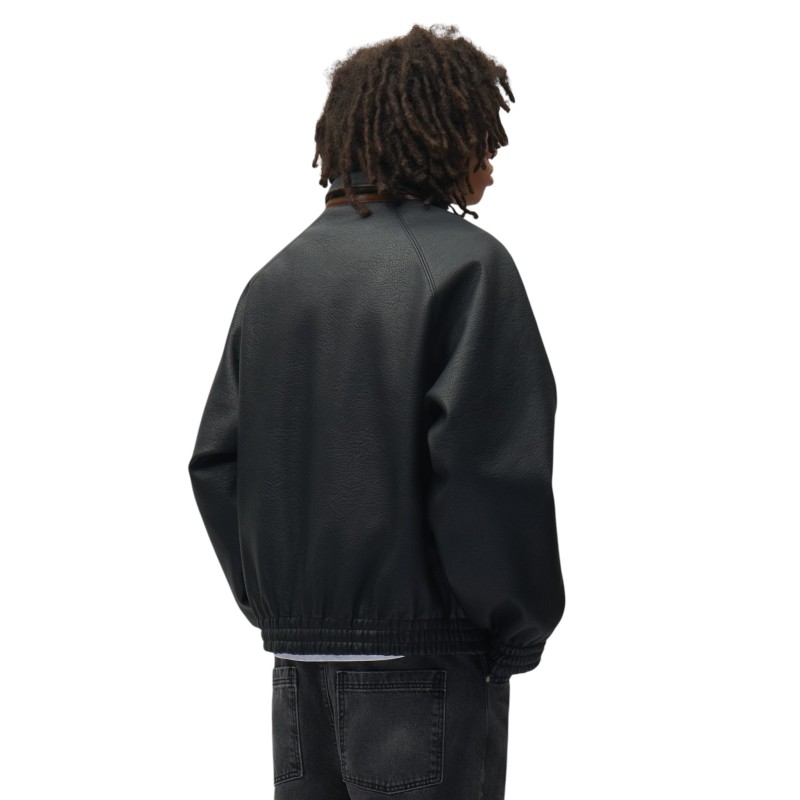 ARTE Antwerp - REVERSIBLE LEATHER UNIFORM JACKET BLACK