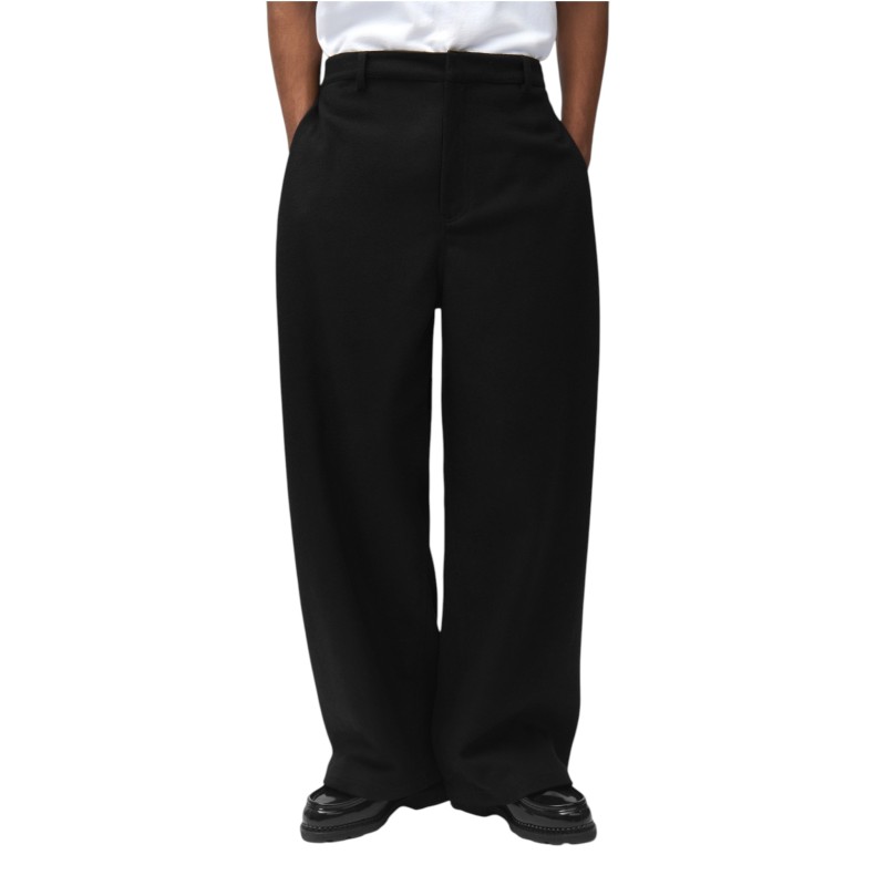 ARTE Antwerp - PANTALÓN WOOL PLEATED GALLERY NEGRO