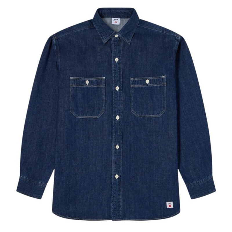 Edwin - WORK SHIRT BLUE DARK USED