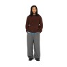 Edwin - DUN TEXTURED SWEATER RUM RAISIN