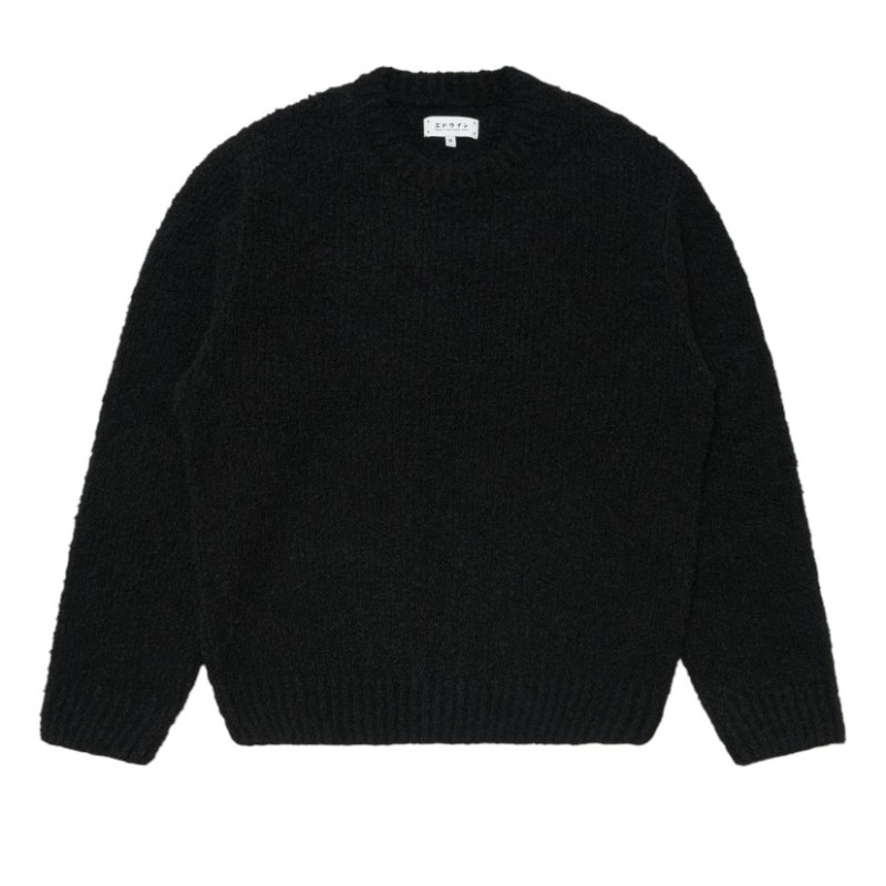 Edwin - JERSEY TEXTURIZADO DUN NEGRO