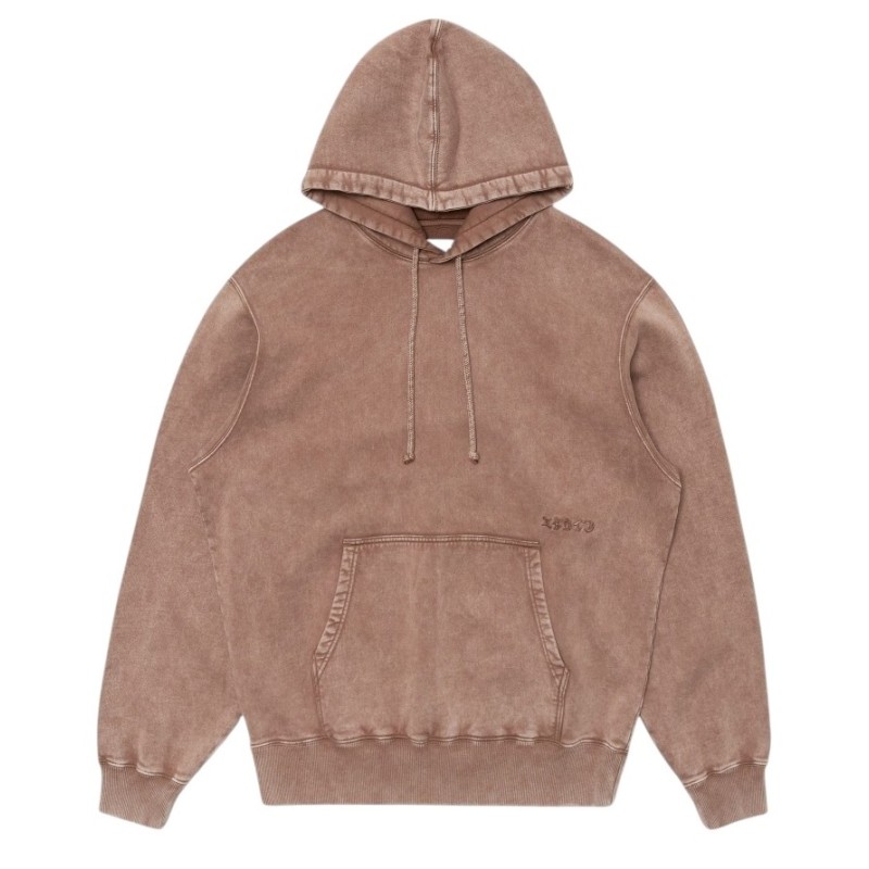 Edwin - AXIOM HOODIE SWEAT BROWN MARBLE FADE OUT