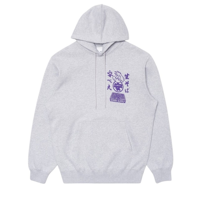 Edwin - SOBA YASUBÉ HOODIE SWEAT GREY MARL