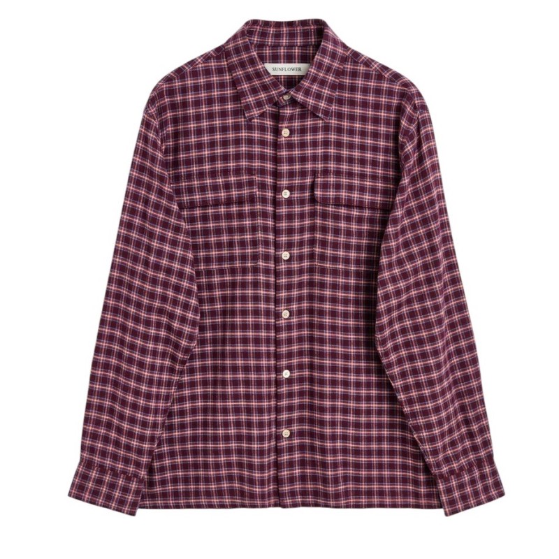 Sunflower - NEW POCKET SHIRT BURGUNDY