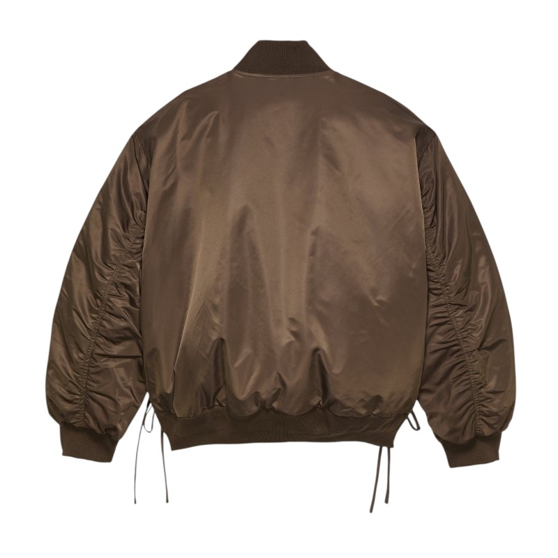 New Amsterdam Surfassociation - REVERSIBLE BOMBER JACKET BROWN/SEA BLUE