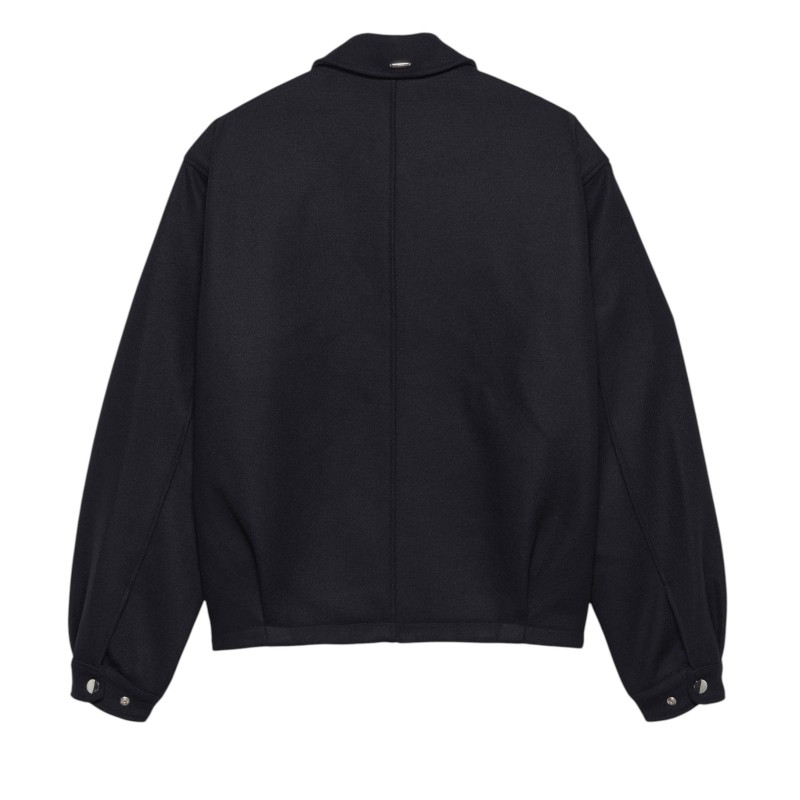 New Amsterdam Surfassociation - WOOL COACH JACKET BLACK