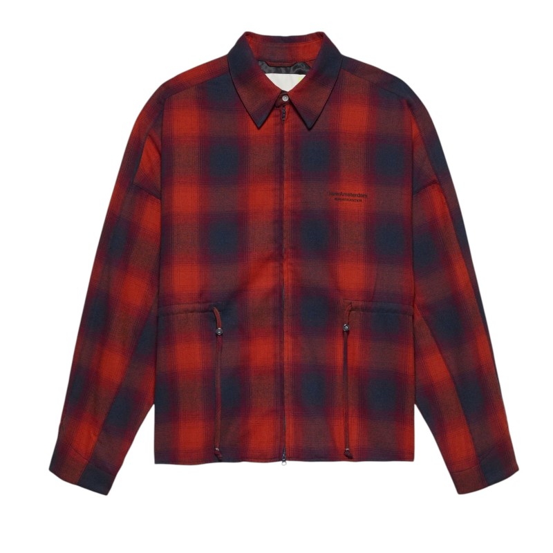 New Amsterdam Surfassociation - FLANEL OVERSHIRT BLUE/RED CHECK