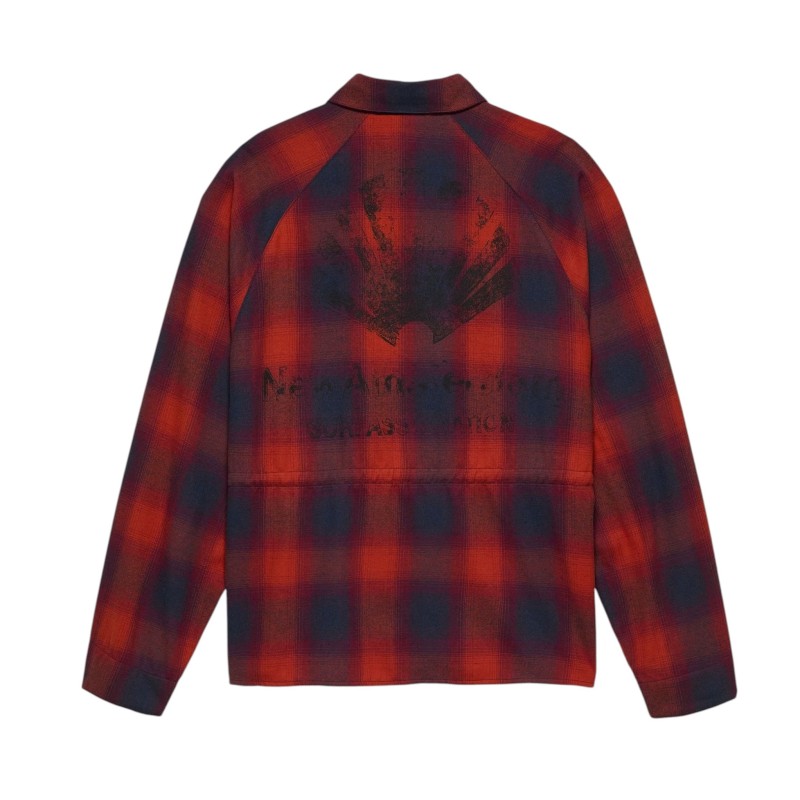 New Amsterdam Surfassociation - FLANEL OVERSHIRT BLUE/RED CHECK