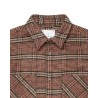Edwin - JULIUS SHIRT LS BURGUNDY/BLUE