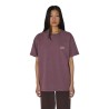DR. DENIM - TROOPER TEE AUBERGINE OVERDYE