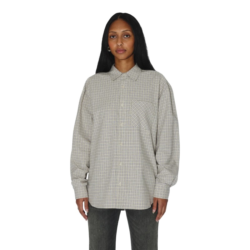 DR. DENIM - WES SHIRT FALL ECRU CHECK