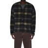 DR. DENIM - JULIAN CARDIGAN BLACK OLIVE CHECK