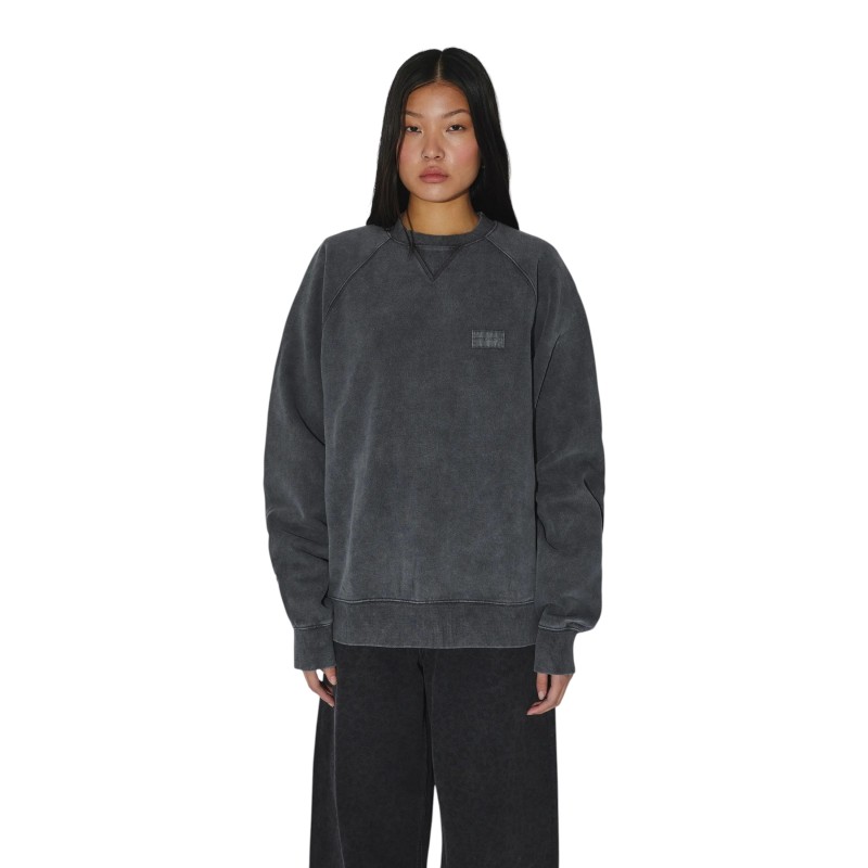 DR. DENIM - ANDIE SWEATER GREY BLACK OVERDYE