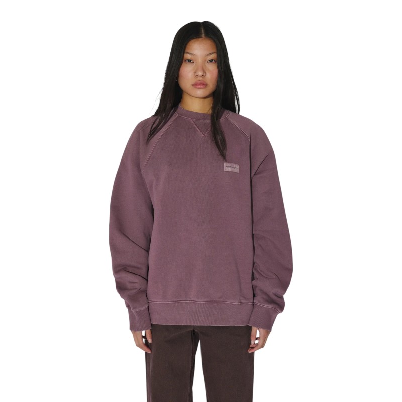 DR. DENIM - SUDADERA ANDIE AUBERGINE OVERDYE