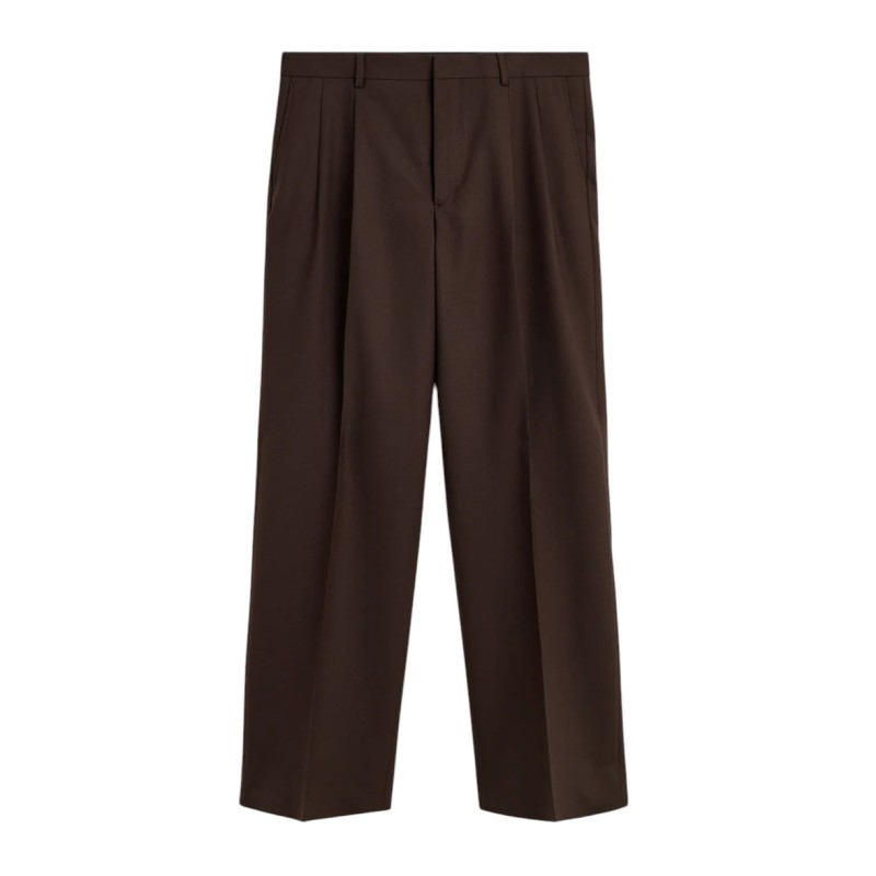 Sunflower - WIDE PLEATED TROUSER BROWN