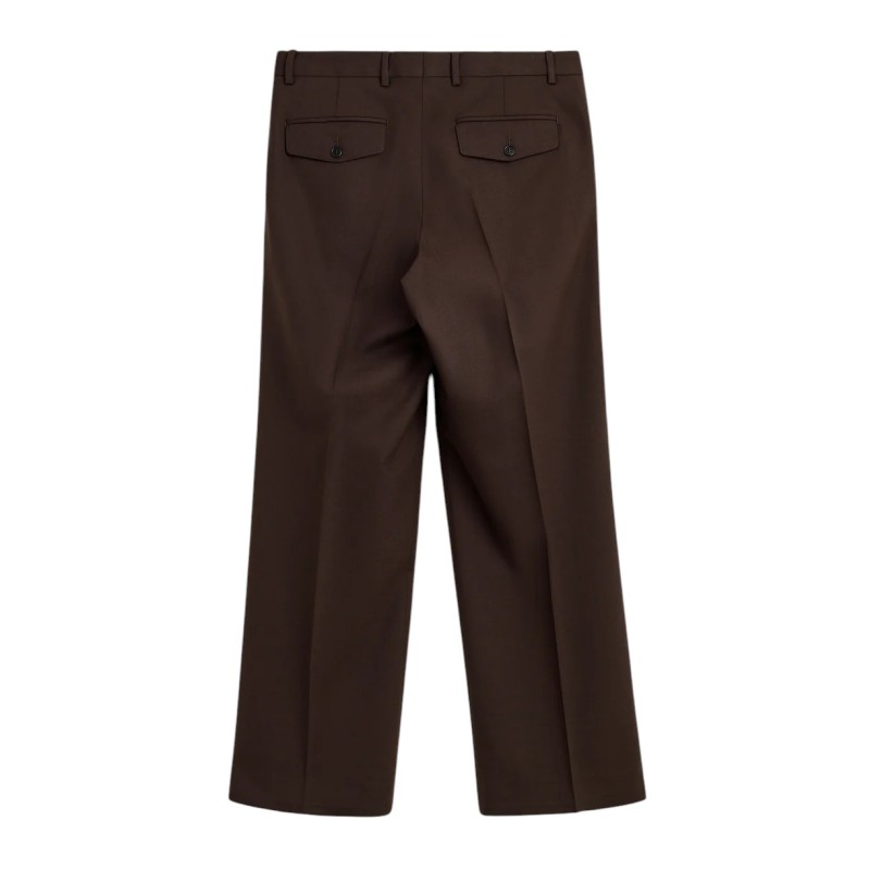 Sunflower - WIDE PLEATED TROUSER BROWN