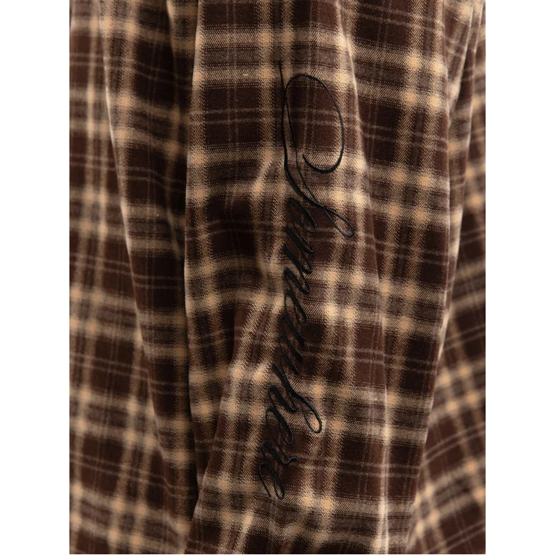 Reternity - SOMEWHERE SOMEHOW FLANNEL SHIRT BROWN